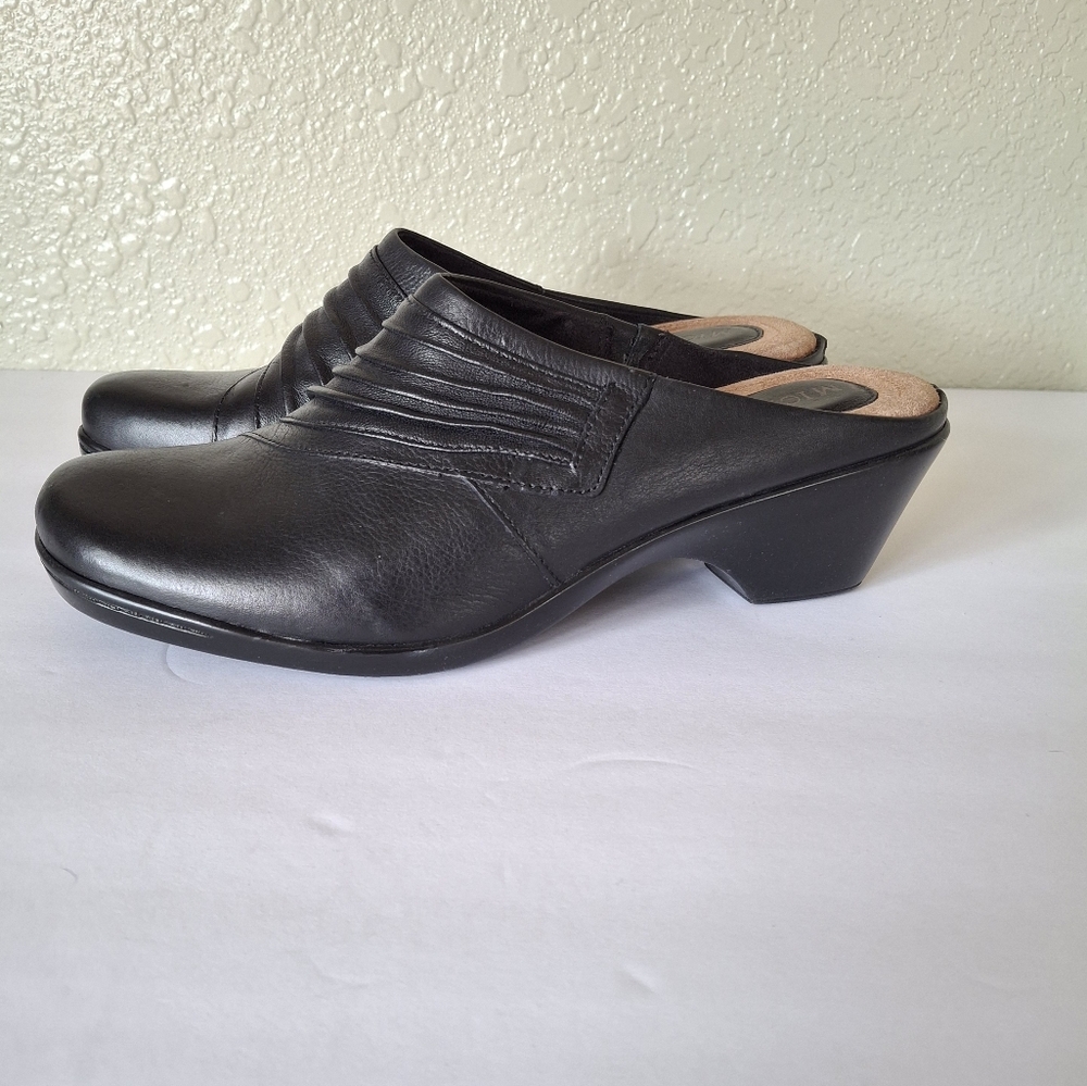 Leather Mule Michelle D Steffen Slip on Heel 7 - Picture 6 of 9